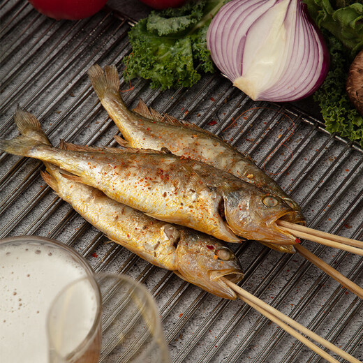 Fun to try, fresh frozen three-cut small yellow croaker 1.2kg (41-54 pieces), yellow croaker, deep sea fish, fresh fish and seafood New Year's goods