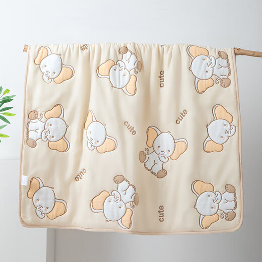 Pure cotton type A gauze quilt bath towel newborn baby bath blanket pure cotton six layers plus silk cotton quilt package sheet 0889-Animal Paradise 115*120cm 1 pack
