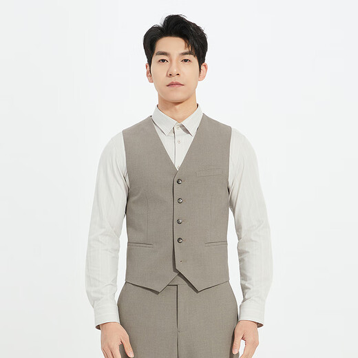 Lilang Shopping Mall Same Style Suit Suit Men's Three-piece Suit Business Formal Autumn 2025 New Wedding Suit Gray Khaki (25QXF171SA) 170A
