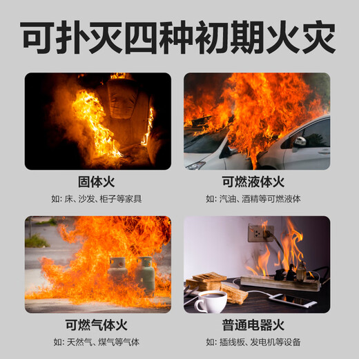 Deli dry powder fire extinguisher 2025 new national standard vehicle-mounted household commercial portable 3C national fire certification 4KG