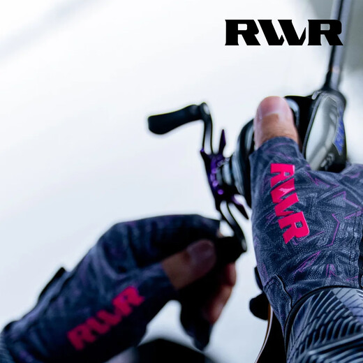 RVVR2026 Lure Gloves La Sherrie Three-Finger Fishing Gloves Wear-resistant, Non-Slip, Comfortable All-Season Gloves 2026 Model-Exposed Three Fingers-La Sherrie-Ring Crack Powder XL