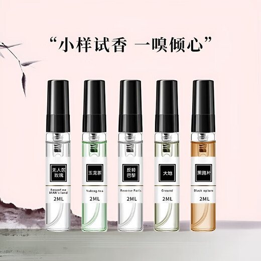 Big Brand Perfume Sample Black Crow Powder Meets Blue Reversal Paris Women's Set Perfume Small 2 Pack Random Fragrance 2ml