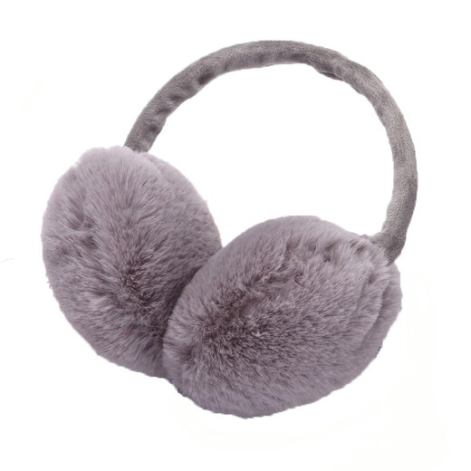 Baogeyan winter back-wearing earmuffs to keep warm, unisex, plush, thickened and velvet, windproof and cold-proof student earmuffs, back-wearing - black