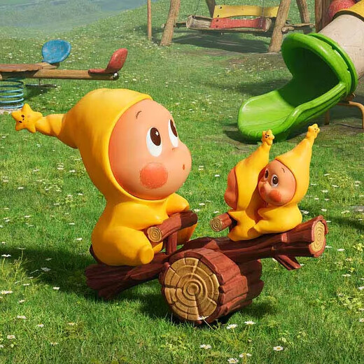 POP MART Twinkle 123 Star Man Series Blind Box Star Man 3rd Generation Figure Gift Desktop Trend Ornament Toy 123 Starman 3rd Generation - Seesaw Talk (Confirmed Model - Unboxed but not unpacked)