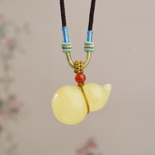 The Potala Palace's unique beeswax gourd pendant, Sichuan material, Nanhong text, playing with disks, pendant, men's and women's birthday gifts for boyfriends