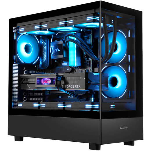Colorful Family Bucket RTX 5060 Ti/RTX 5060 host 14600KF assembled computer host e-sports game host desktop DIY complete machine delta mobile host with three 12600KF丨5060丨deluxe version e-sports host