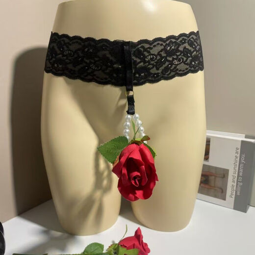 Qiaobolai men's exposed underwear, hole-in-the-eye briefs, hollow, comfortable, breathable, emotional, interesting, sexy T-pants, thong, black, one size fits all, 80Jin, Jin is equal to 0.5kg to 120