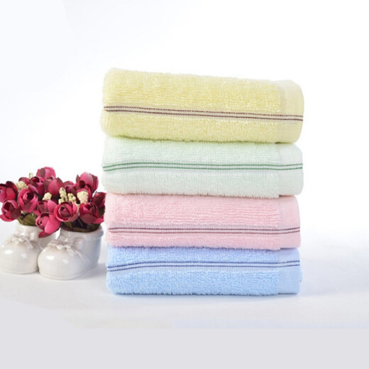 Full force cotton towels cotton face towels classic vertical towels face towels wedding gift towels company welfare towels pure cotton towels wholesale 10 pack blue 32*68 or so