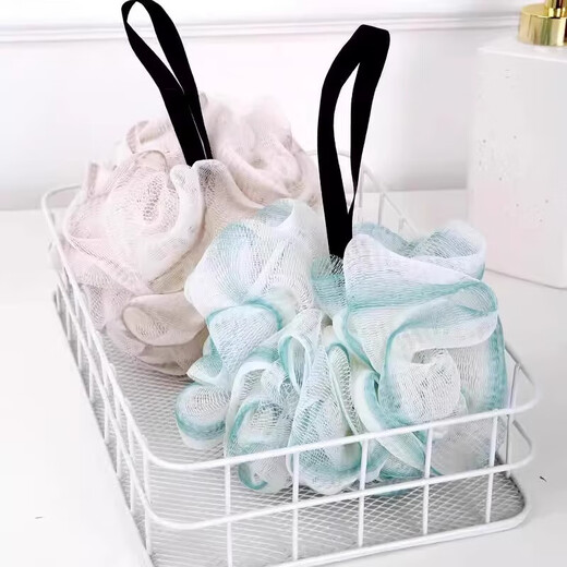 Bath ball, pet bath flower, foaming bath supplies for cats and dogs, large bath flower that does not scatter when soaking in the bath, ordinary bath ball - random color - 1 piece