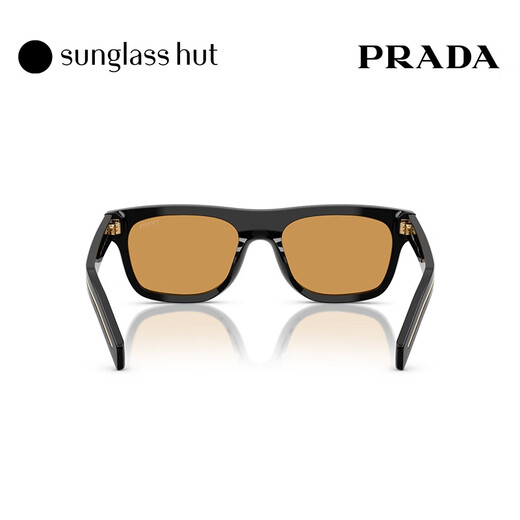 PRADA/Prada sunglasses men's sunglasses pillow-shaped glasses 0PR B12SF black frame/brown lens 16K60F