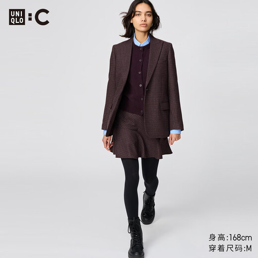 UNIQLO cooperation model/women's flared culottes/casual pants 482834 39 brown black XS/150/60A