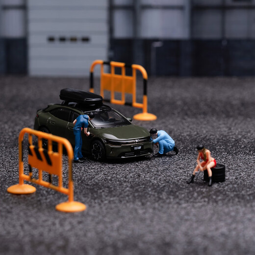 JiKr 007GT static car model car model real car restoration alloy material 1 64 glacier silver*1