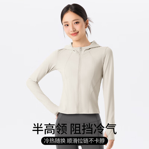 Freestyle hooded yoga jacket for women in autumn and winter new velvet sportswear Pilates outdoor running fitness warm top