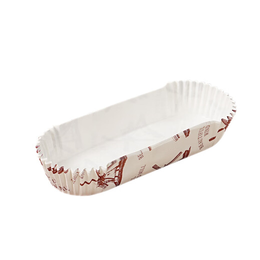 Ten-color life high-temperature bread paper holder pineapple bun baking boat-shaped non-stick coated bottom holder hot dog sausage grease-proof cake cup