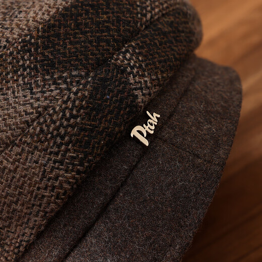 PTAH wool blended beret, versatile retro wool wool, warm temperament, Japanese autumn and winter hat, British painter hat, golden sand color