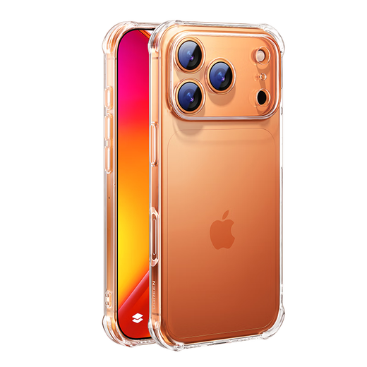 Green Alliance is suitable for Apple 17ProMax/Air mobile phone case with strong magnetic suction for iPhone 15Promax mobile phone case 17Pro transparent airbag anti-fall shell protective cover lens full package airbag anti-fall* reveals the bare metal and reveals the original price color of iphone 17 Pro