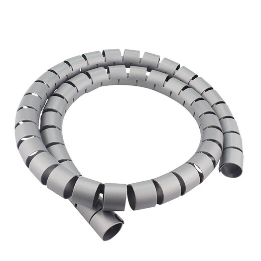 电脑工具主机线缆收纳/理线器包线管束线管22MM医疗设备线缆保护防宠物撕咬 可随意裁剪尺寸使用 银色 5米长 22mm直径【送1个理线夹】