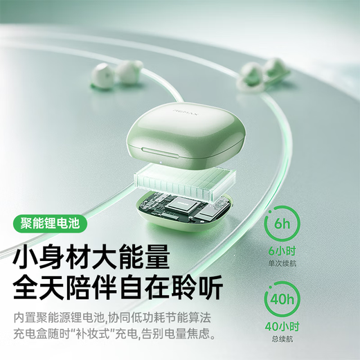 REMAX 2025 latest model丨No. 1 Voice of Berlin Bluetooth headset ear clip type open wireless non-in-ear sports running game AI noise reduction for men and women