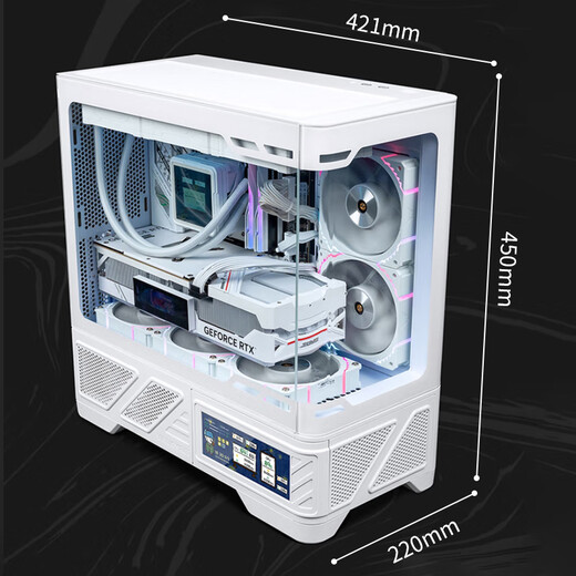 ASUS Curved Glass 270 Sea View Room AMD Ryzen 9600X/9700X Host RTX5060Ti/5070 Valkyrie VK03M Screen Display DIY Computer 021 Configuration Four Ryzen 7 9700X丨5060 8G