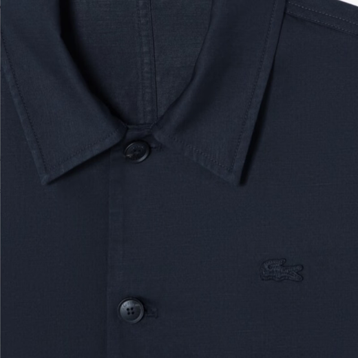 LACOSTE crocodile solid color loose single-breasted long-sleeved jacket men's navy navy one size 48