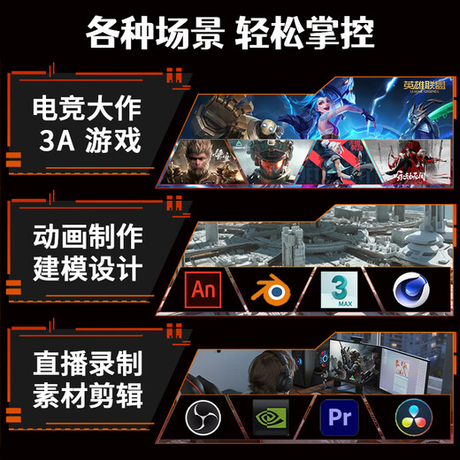 MSI UItra7 265K/KF with RTX5070/5070TI/5080 E-sports game live broadcast design editing AI drawing desktop computer host DIY assembly machine Configuration 1 265K+16G | Core display