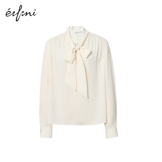 
Evely Jiang Xin endorses basic silhouette V-neck streamer shoulder-covered pleated cuffs pearl button fashion top 2025 autumn suit warm velvet white M 105-115Jin [Jin equals 0.5 kg]