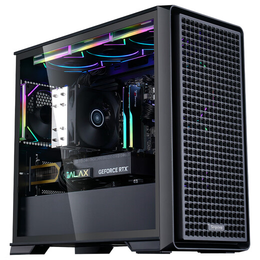 AMD/Lang Ruilong R5 9600X/9500F/RTX5060Ti graphics card game e-sports room assembly computer desktop computer host design rendering DIY assembly machine configuration three R5-9500F+RTX5060Ti 8G host kit