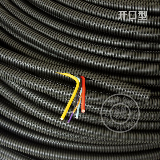 
Guoji Automobile Wire Harness Flame Retardant Corrugated Hose Engine Line Wire Heat Insulation High Temperature Wire Pipe Vehicle 12529mm34 Points 5 Flame Retardant Opening Type 5 meters