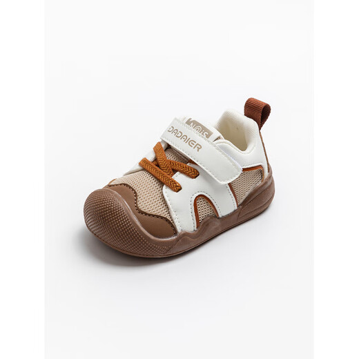 YEEHOO FASHION Ying's Baby Mesh Toddler Shoes for 02-Year-Old Boys Breathable Non-Slip Soft Sole Spring and Autumn New Style Brown 12 Inner Length cm 16 Size