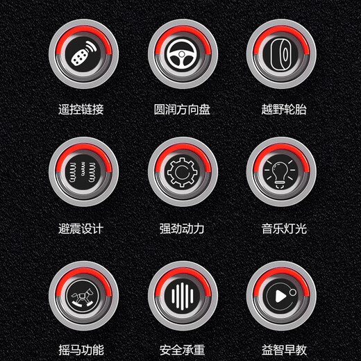 HERO THRIVE Mercedes-Benz children's electric four-wheel off-road car for boys and girls, six-wheel drive, can sit in adults' self-driving remote control parent-child toy car, painted black six-wheel drive + leather seat + full function + dual throttle + silent wheel + 12V7A Super Power battery