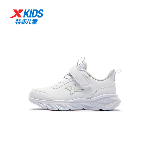 XTEP children's shoes children's winter cotton shoes boys and girls Velcro velvet sneakers new white 36