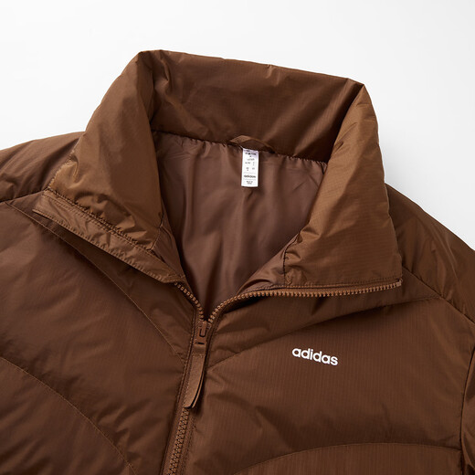 Adidas Women's Winter Stand Collar Fashionable Waist Drawstring Casual Down Jacket L