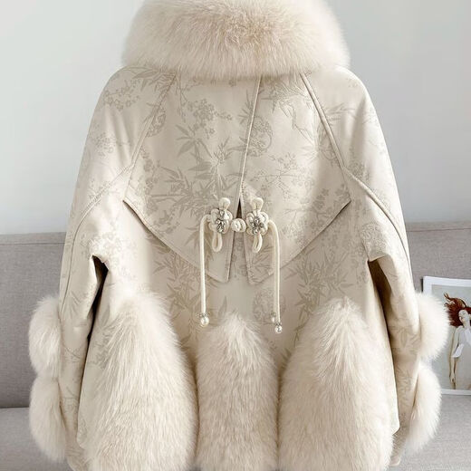 Gu Bing Haining's new fox fur coat for women, young style fur one-piece sheepskin coat, fashionable black M recommendation (85-110Jin Jin equals 0.5kg)