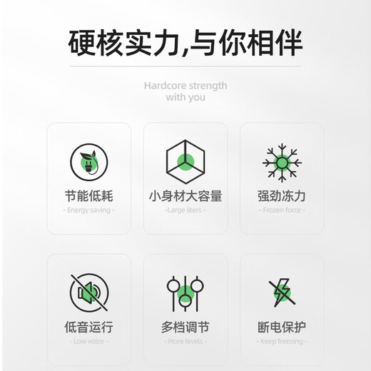 Snowflake dual-temperature freezer household dual-purpose freezing and fresh-keeping small power-saving double-door large-capacity commercial refrigeration small freezer copper tube refrigeration dual-temperature 152丨first-class energy efficiency/dual-temperature dual-chamber 152L