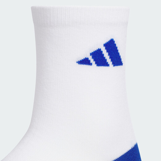 Adidas three pairs of comfortable socks for boys and girls Adidas official light sports white/true blue 5-7 years old KXXL