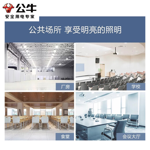 Bull (BULL) LED bulb high-bright column lamp factory workshop supermarket canteen 30W bulb white light 6500K-MQ-C030C-AS-E27 screw mouth