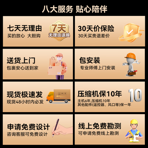 Booshen COOL love Mini kitchen old and new special kitchen air conditioner all-in-one outdoor unit not afraid of oil household hidden embedded hidden refrigerator special model for gypsum roof small 1 horse