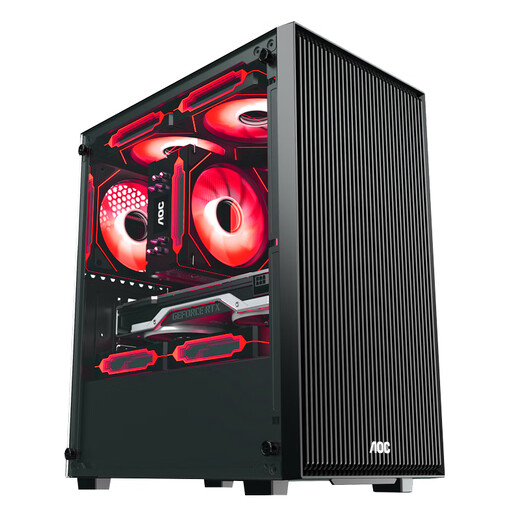 AOC Core i3 13100F/RTX3060/3050/4050 gaming e-sports design desktop computer host DIY assembly computer complete set chicken office complete set five i3 13100F丨16G丨RTX3050