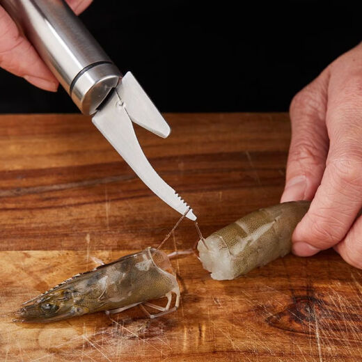 Xiongwochi multifunctional double-headed shrimp peeling artifact stainless steel shrimp line knife shrimp intestine fish belly knife picks fish intestines and fish scales multifunctional fish intestine knife with one top