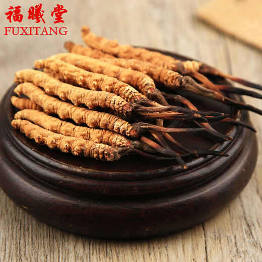 Fuxitang naqu cordyceps sinensis Высоко высокая высота тибета Naqued cordyceps sinensis тибетские cordyceps sinensis с твердым деревянной трубкой деревянная коробка 5 штук/грамм общее 2 грамма всего 10 штук cordyceps sinensis sinensis