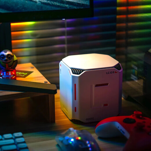 Lazymao Weifu LC-03AI private cloud mini host file data backup multi-terminal interoperability mobile phone tablet expansion smart photo album linux operating system assembly computer space white Intel Ai chip + 48GB memory 2TB