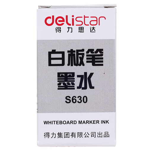 Deli S630 whiteboard pen ink (black) 1 bottle