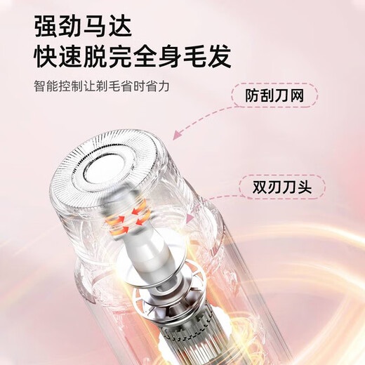 KONKA double-head electric shaver for private parts, men and women, pubic and armpit hair removal device, hand hair, leg hair, lip hair, full body razor, armpit bikini shaving artifact trimmer, flagship model, Manye Green - powerful movement + safety blade + comfort without leaving black spots