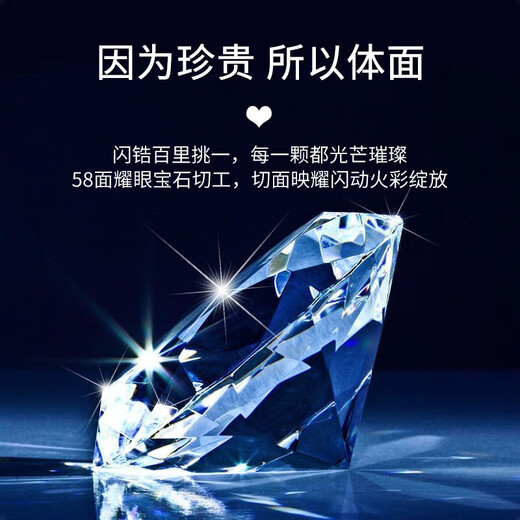 Lao Fengxiang pure silver necklace for women, light luxury beating heart pendant jewelry, high-end birthday anniversary gift for girlfriend and wife, white and blue* necklace, shipped from local warehouse nearby