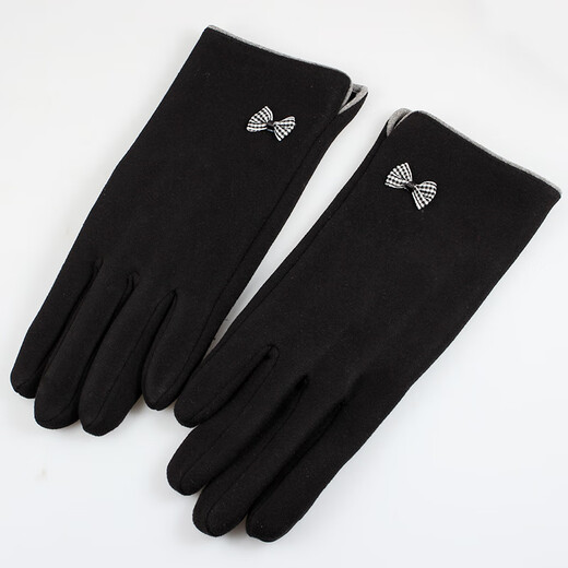 Torchman women's gloves cold-proof warm gloves touch screen electric vehicle gloves driving gloves H3043 black