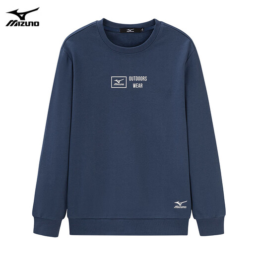 Mizuno MIZUNO sweatshirt men's couple spring and autumn casual long-sleeved T-shirt men's solid color round neck loose outdoor men's top