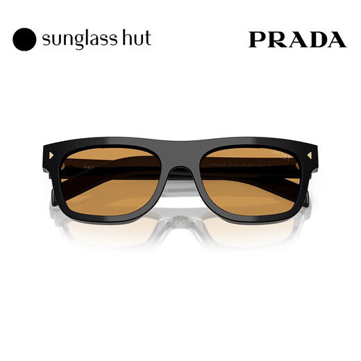 PRADA/Prada sunglasses men's sunglasses pillow-shaped glasses 0PR B12SF black frame/brown lens 16K60F
