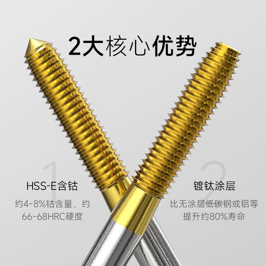 ST wire thread insert extrusion tap thread guard thread tapping titanium-plated cobalt-containing stainless steel st4 ST 4 *0.7 recommended bottom hole 4.6mm