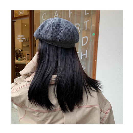 贝雷帽男女英伦时尚百搭复古报童八角帽春秋潮鸭舌帽画家 浅灰色（男女同款） M