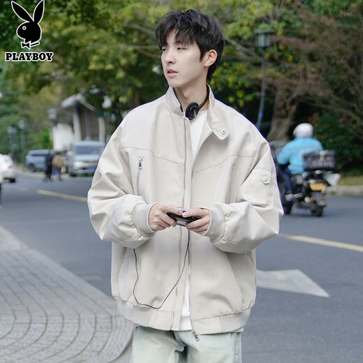 Playboy (PLAYBOY) jacket men's flight jacket men's autumn and winter high-end casual handsome workwear charge trendy clothes